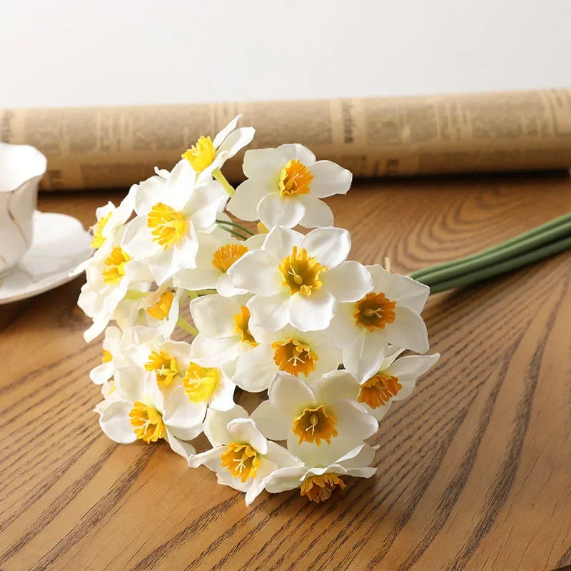 Fleur Artificielle Narcisse en Soie