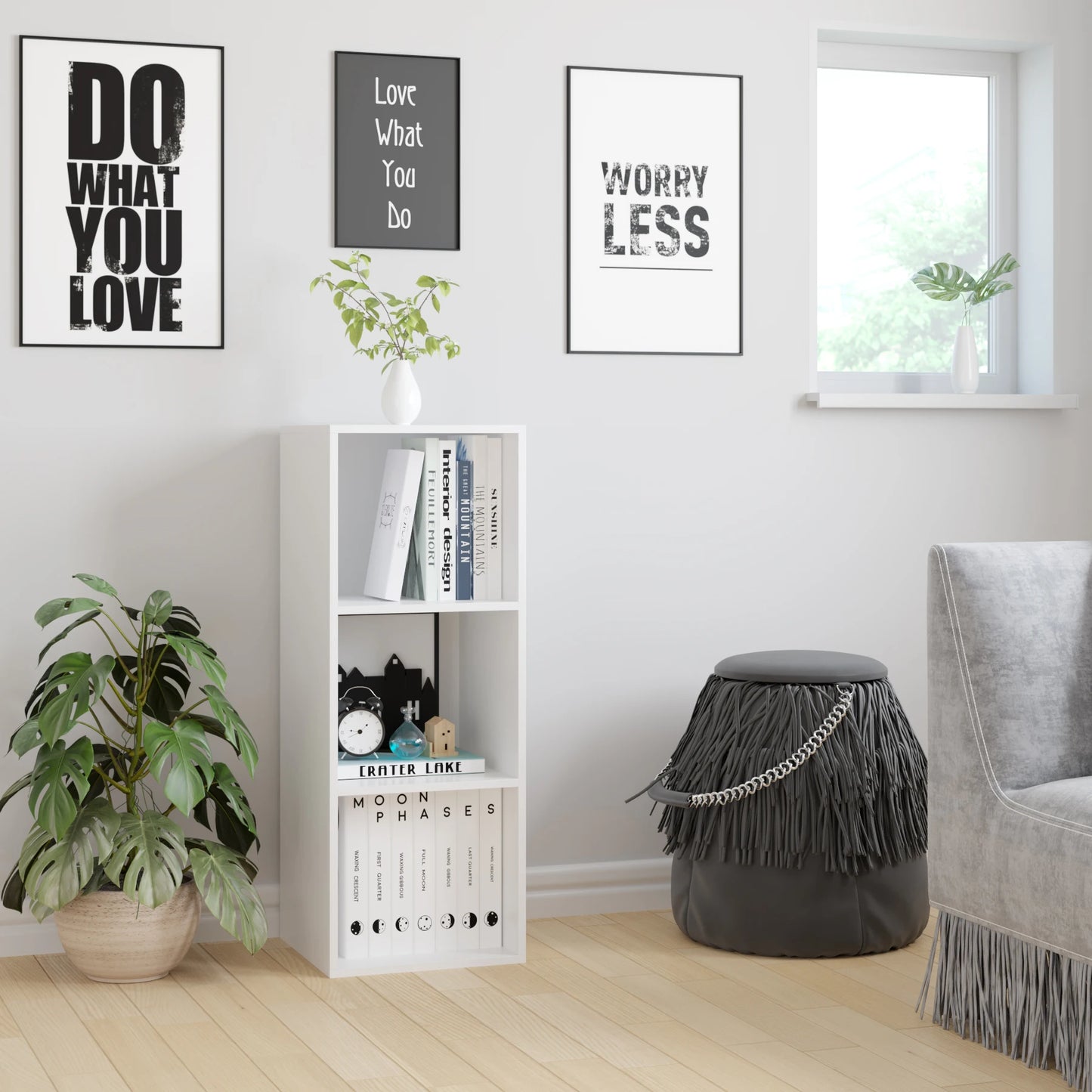 Bibliothèque  3 Cases