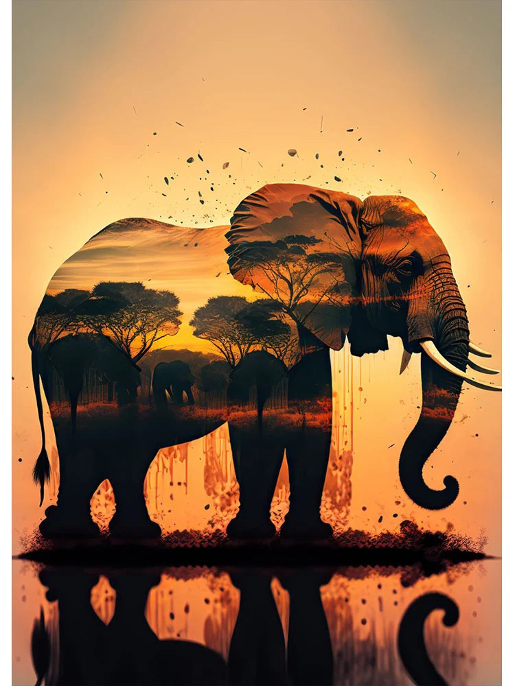 Tableau Moderne Art Animals