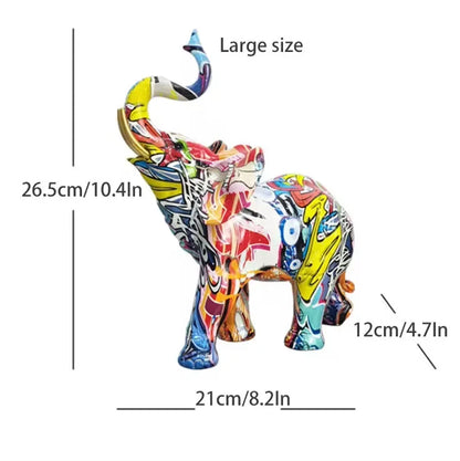 Sculpture Eléphant en Résine