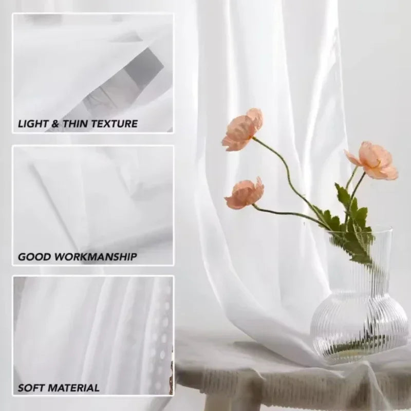 Rideaux en Voile Transparent