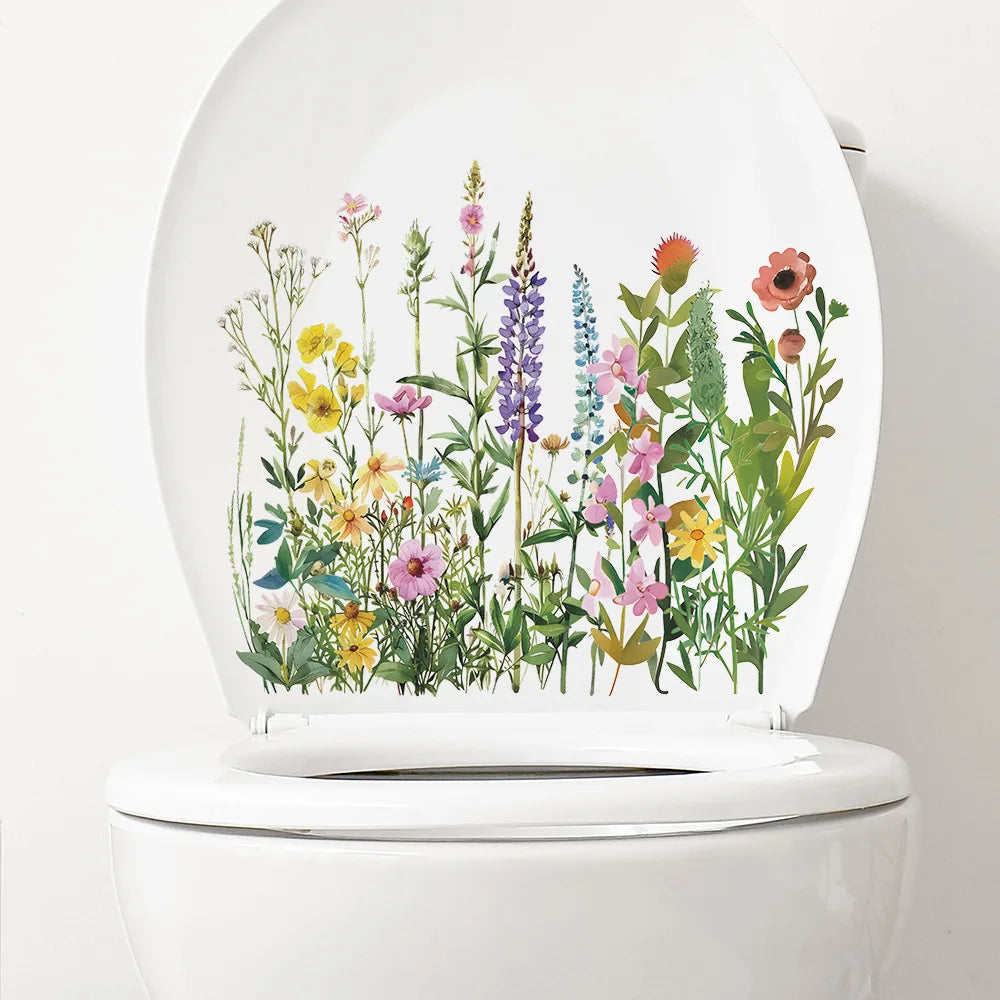 Autocollant Mural Plante WC