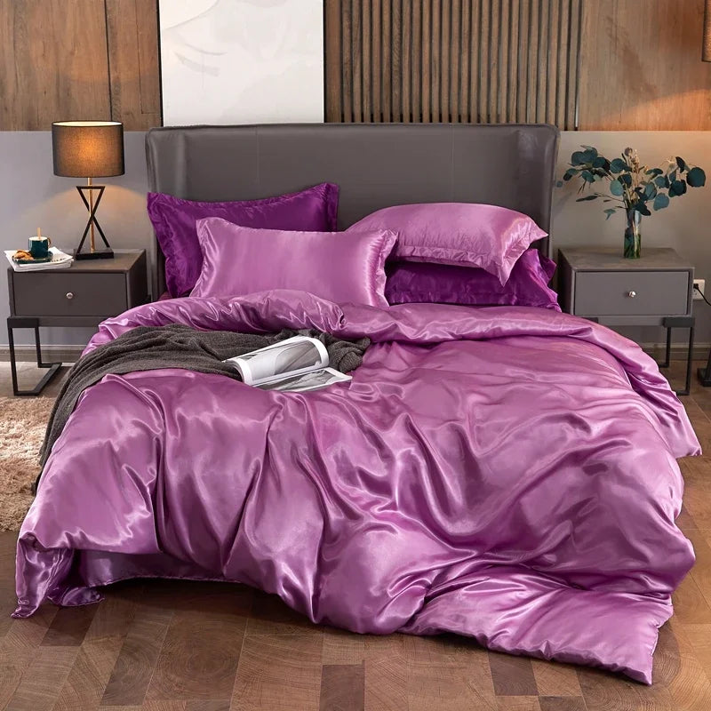 Parure Housse de Couette en Satin