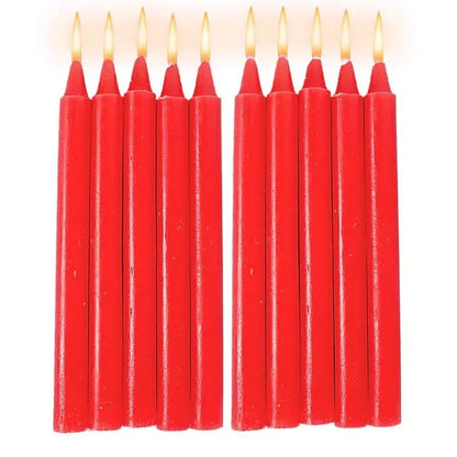 Bougie Rouge Conique Chandelier