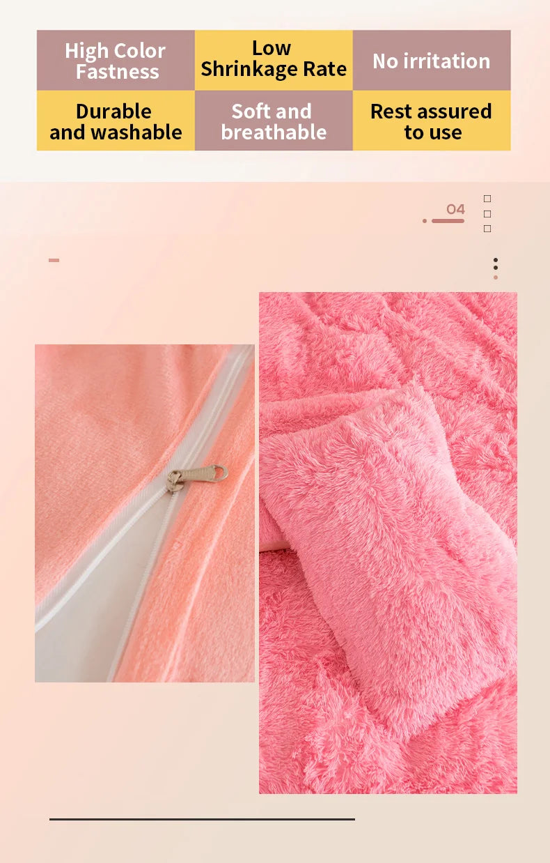 Housse de Couette Luxueuse en Peluche