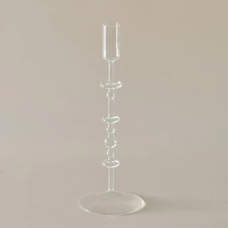 Bougeoir Coloré mince en Verre