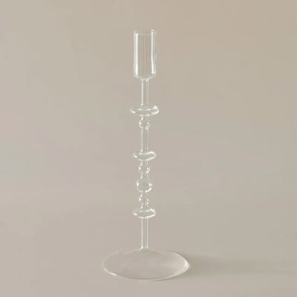 Bougeoir Coloré mince en Verre