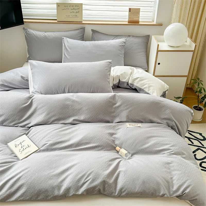 Parure Housse de Couette en Jacquard