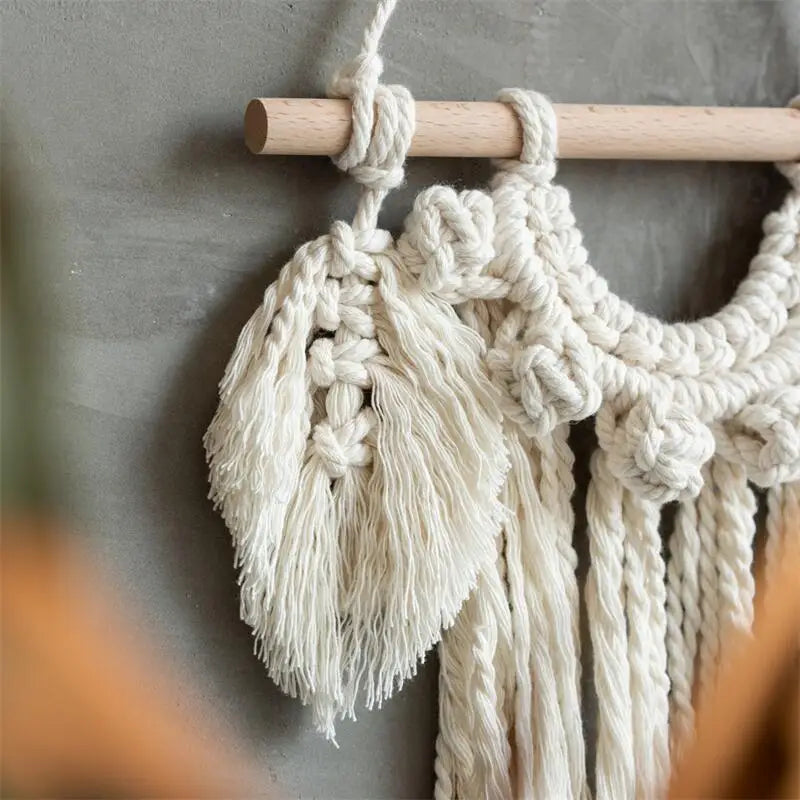 Tenture Murale Nordique en Macramé