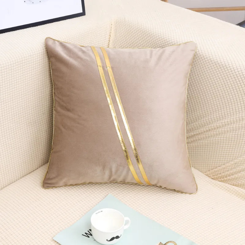 Housse de Coussin en Velours Doux