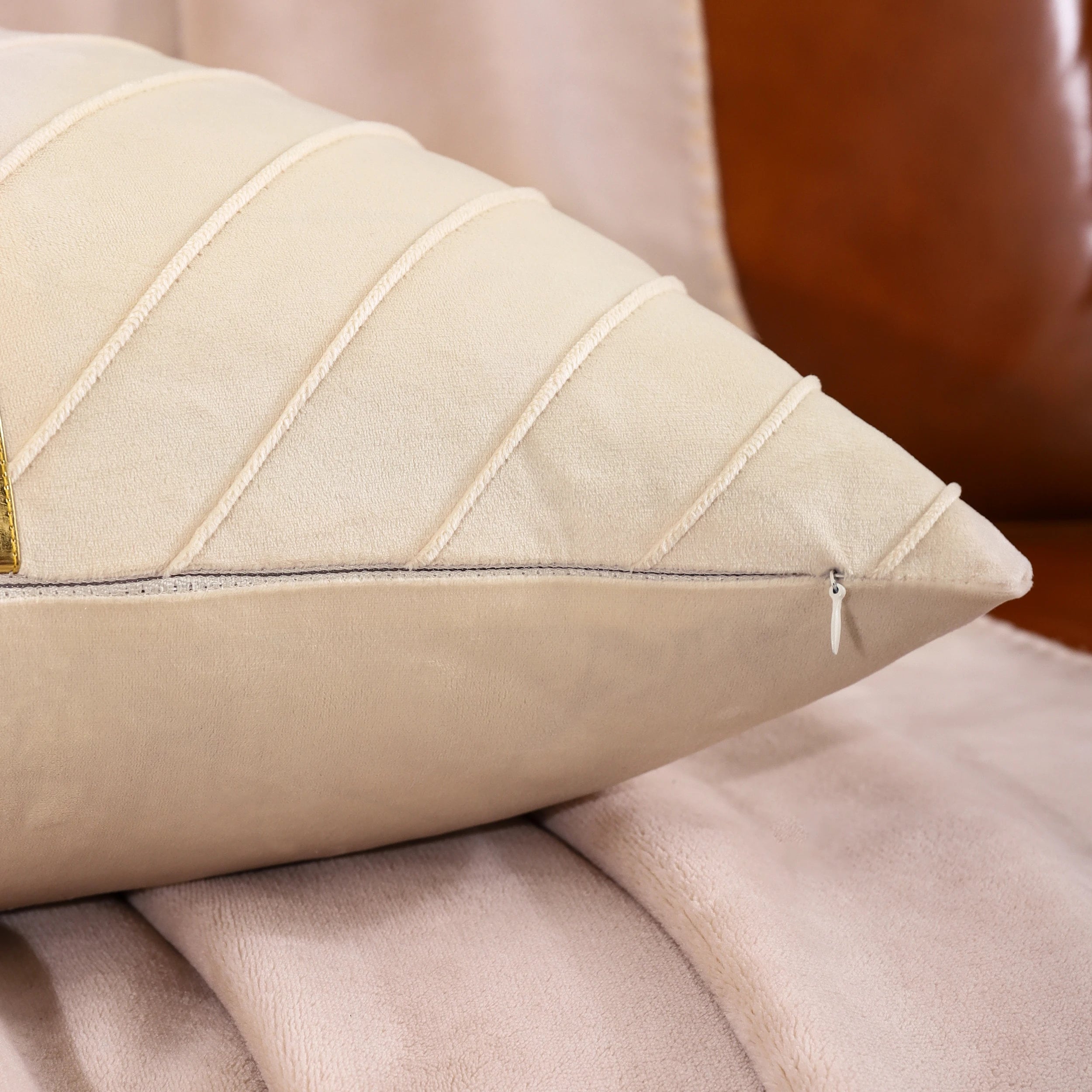 Housse de coussin flocon de neige en velours