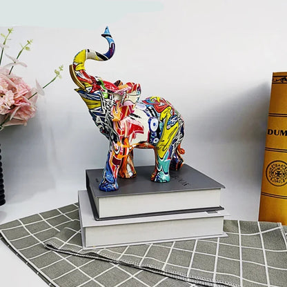 Sculpture Eléphant en Résine