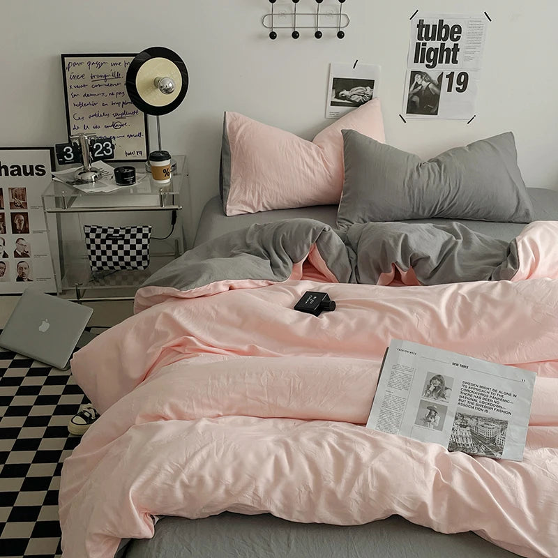 Parure Housse  de Couette en Coton