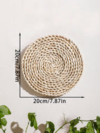 Panier mural en jonc de mer fait main