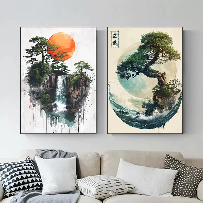 Tableau Moderne Art Asie