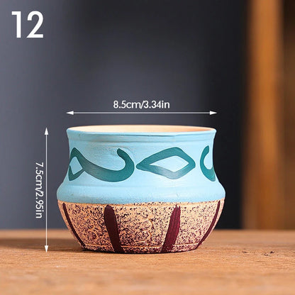 Pot de Fleurs en Céramique Vintage