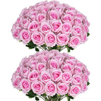 Fleur Artificielle Rose en Velours