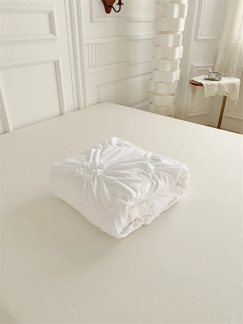 Parure de Lit à Fleurs Torsadées