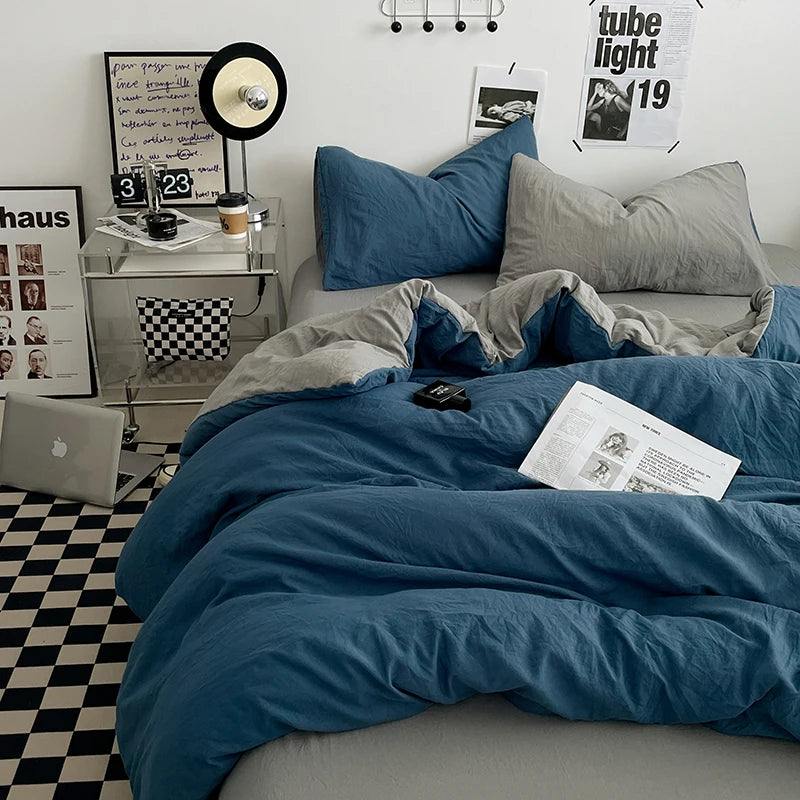 Parure Housse  de Couette en Coton