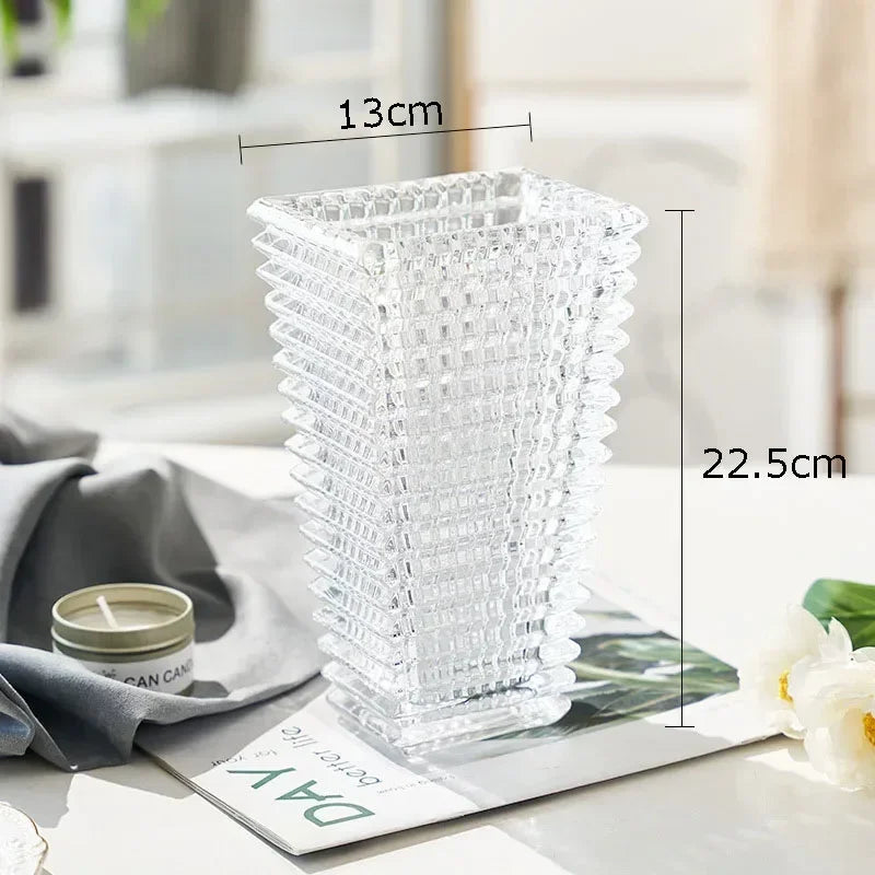 Vase en Cristal Transparent