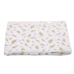 Housse de Coussin  en Peluche à Plumes Dorées