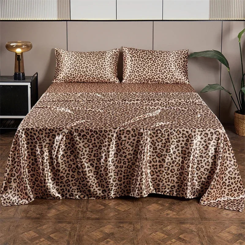 Parure de Draps Léopard en Satin