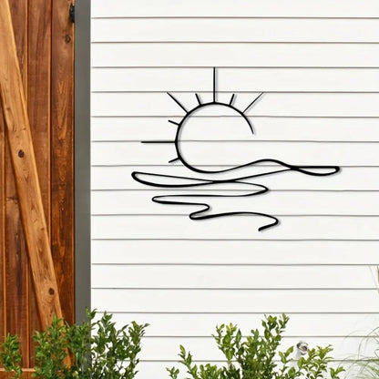 Décoration  Murale Soleil en Métal