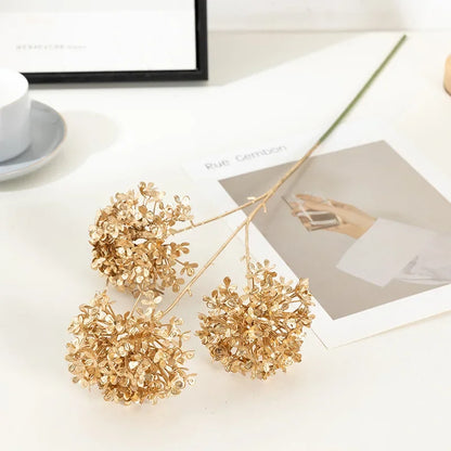 Fleur Artificielle Feuille de ginkgo Dorée