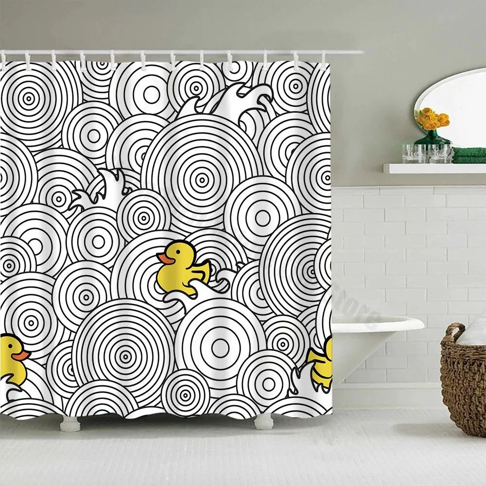 Rideaux de Douche en Tissu