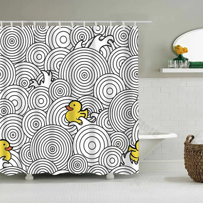 Rideaux de Douche en Tissu