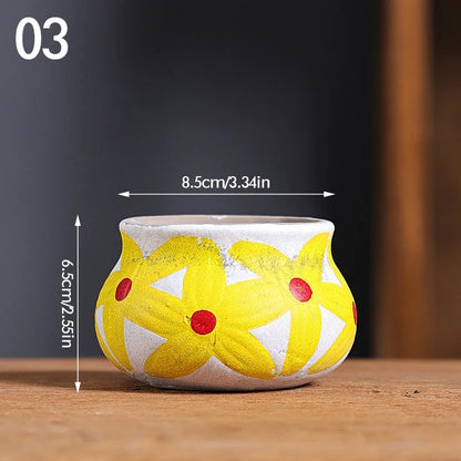 Pot de Fleurs en Céramique Vintage