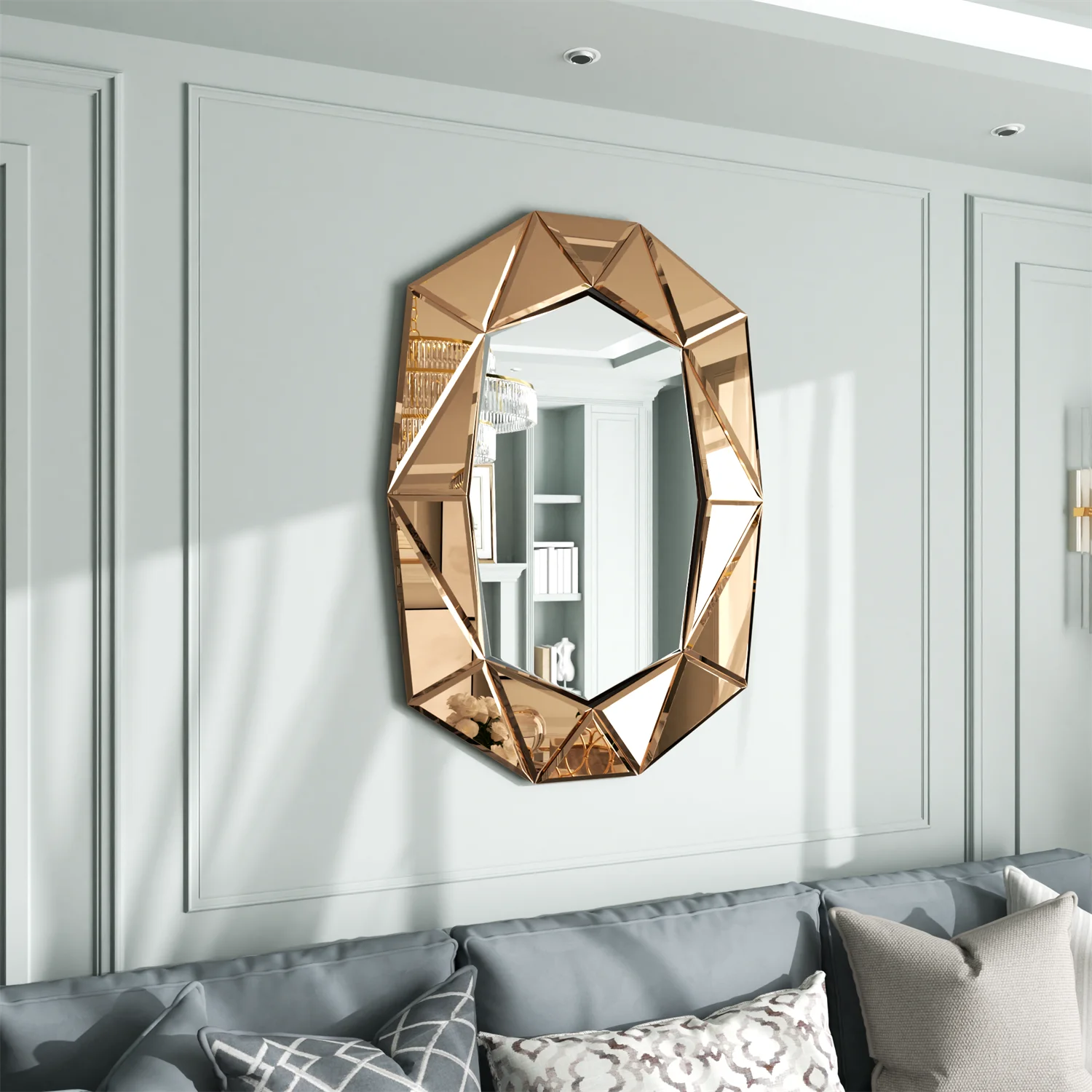 Miroir Décoration Asymétrique