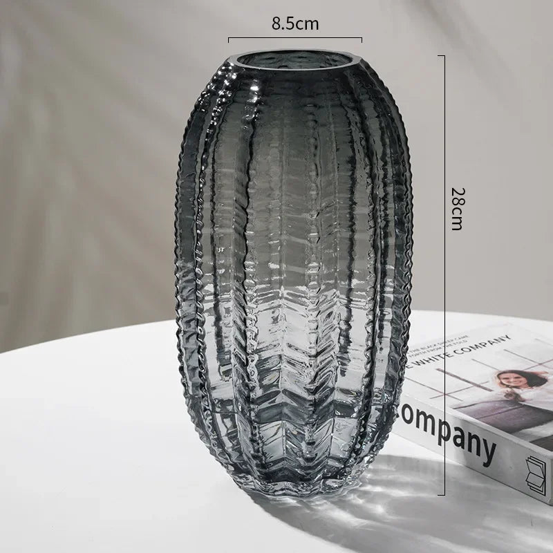 Vase en Verre imitation Cactus