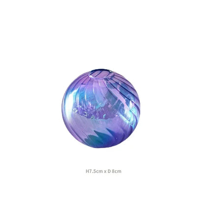 Bougeoir en Verre Coloré