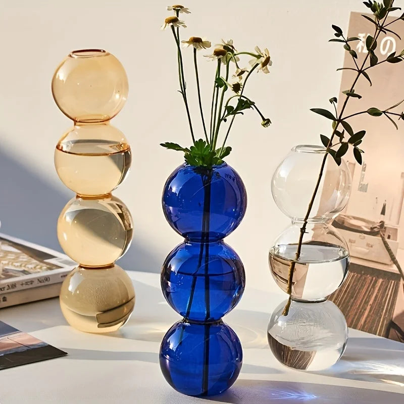 Vase en Verre à Bulles