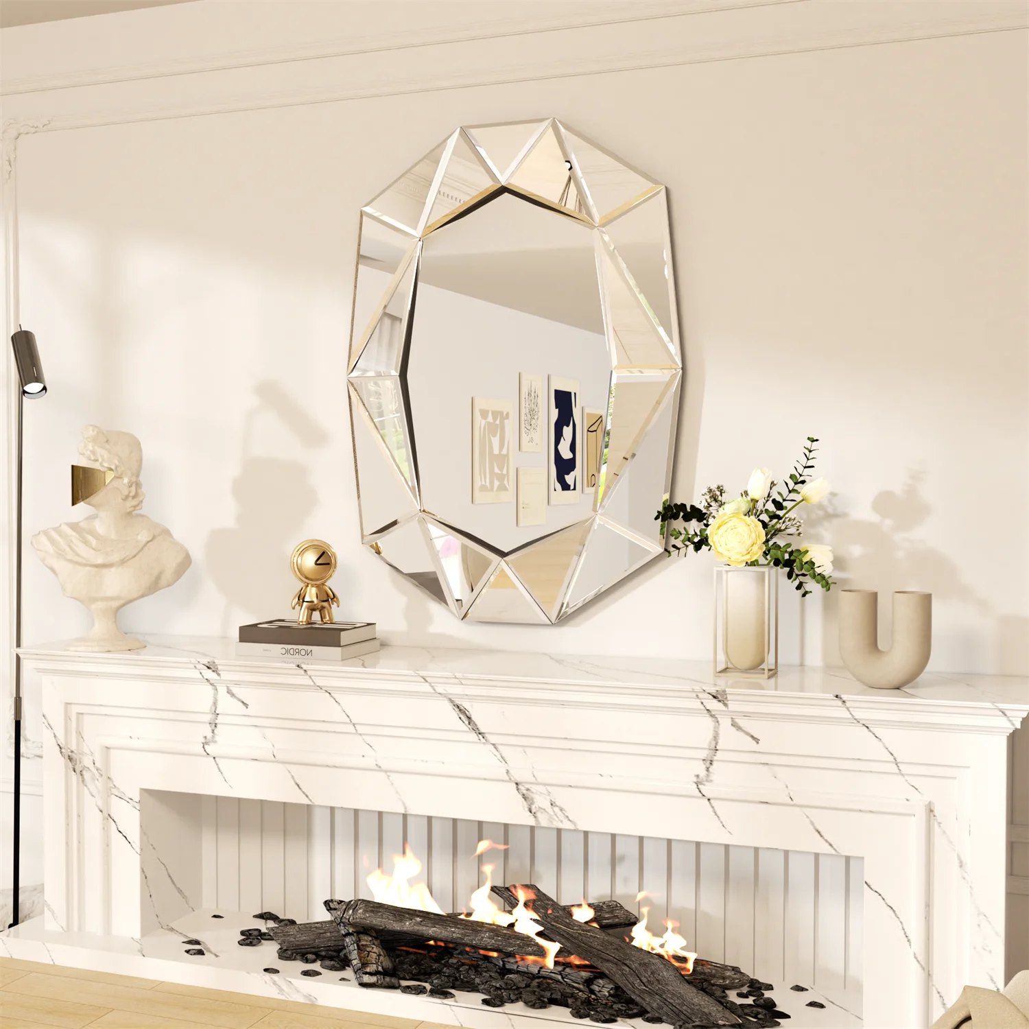 Miroir Décoration Asymétrique