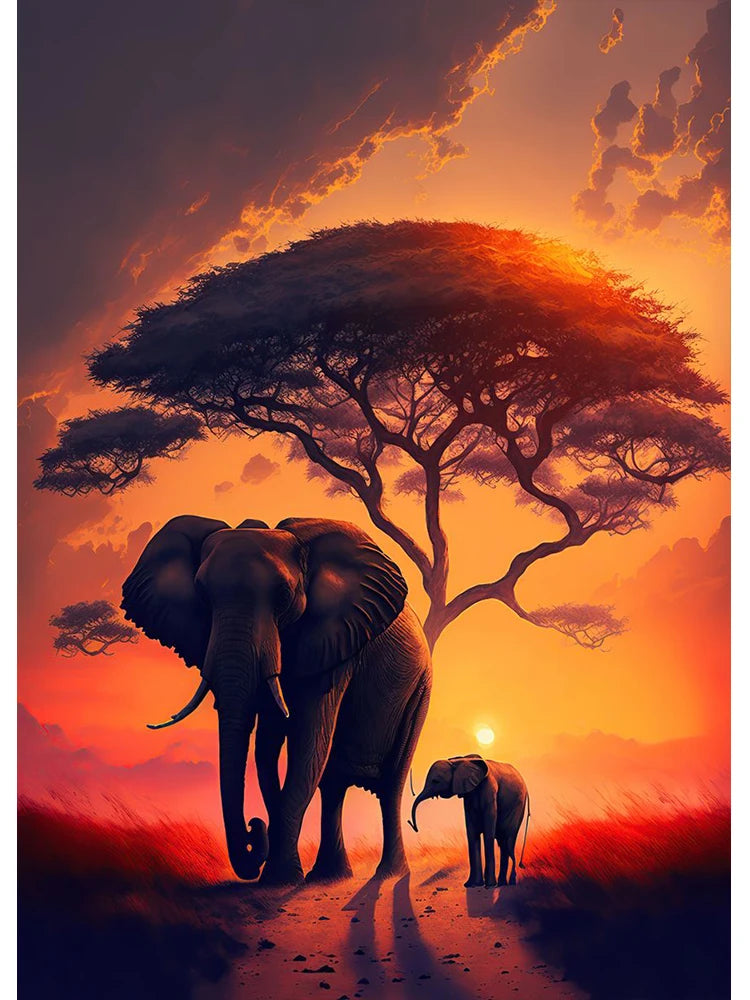 Tableau Moderne Art Animals
