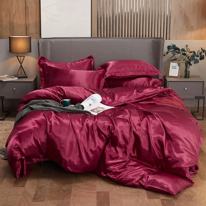 Parure Housse de Couette en Satin