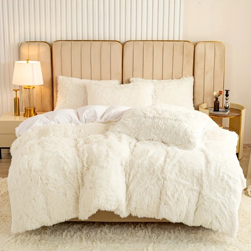 Housse de Couette Luxueuse en Peluche
