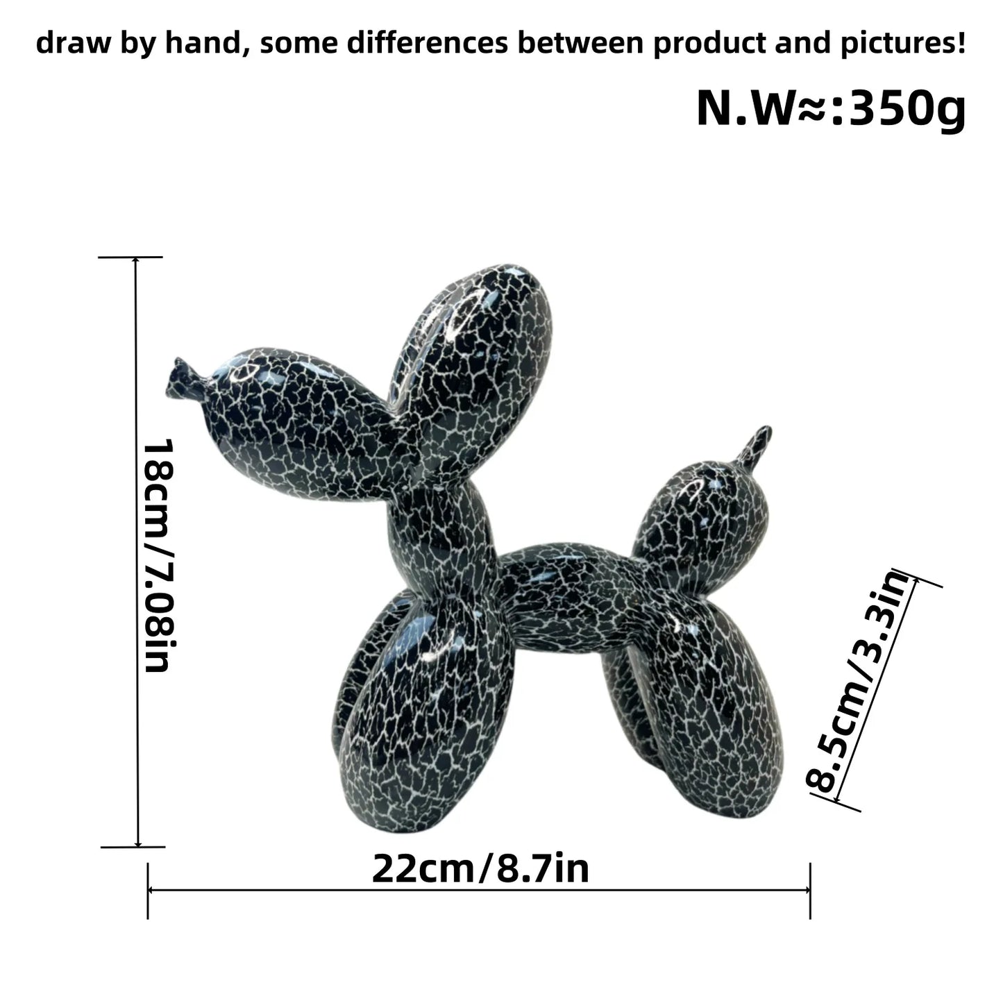 Figurine Chien Ballon Colorée