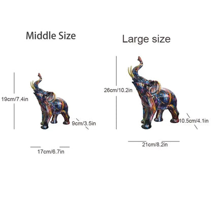 Sculpture Eléphant en Résine