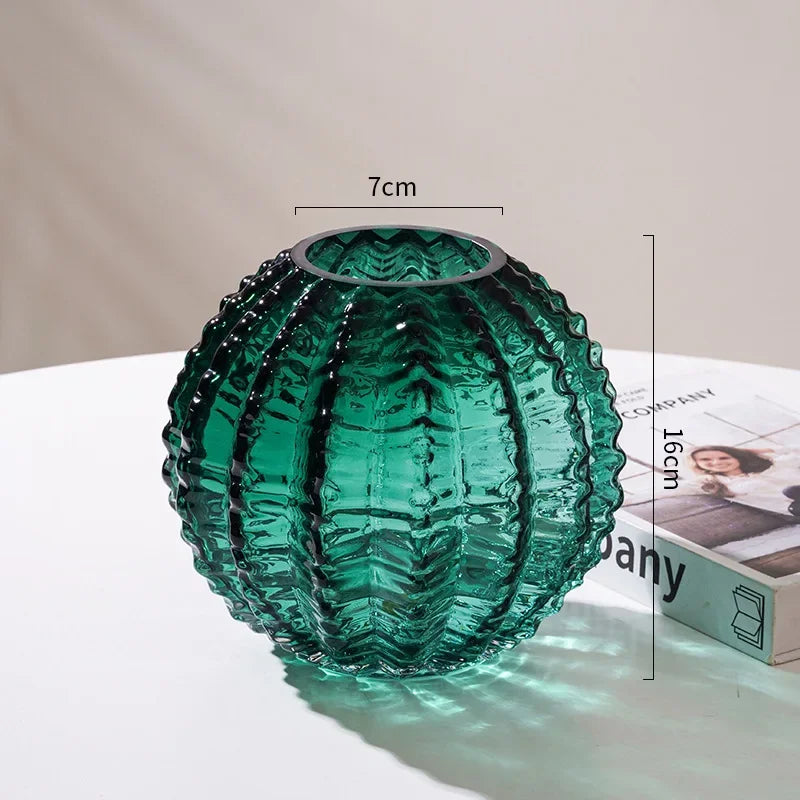 Vase en Verre imitation Cactus