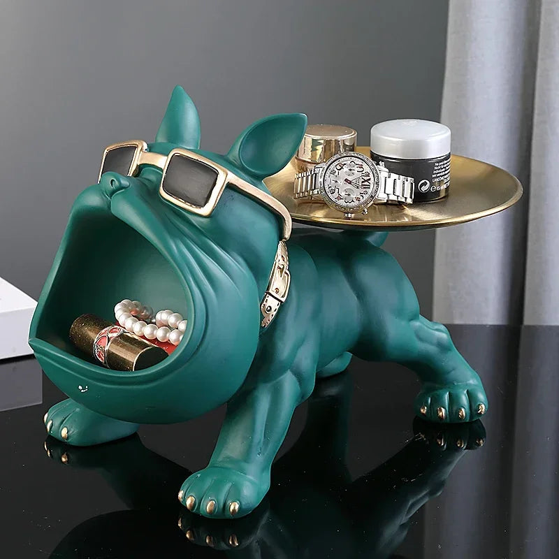 Figurine de Bouledogue Décoration Intérieure