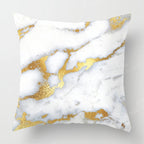 Housse de Coussin Géométrique Marbre