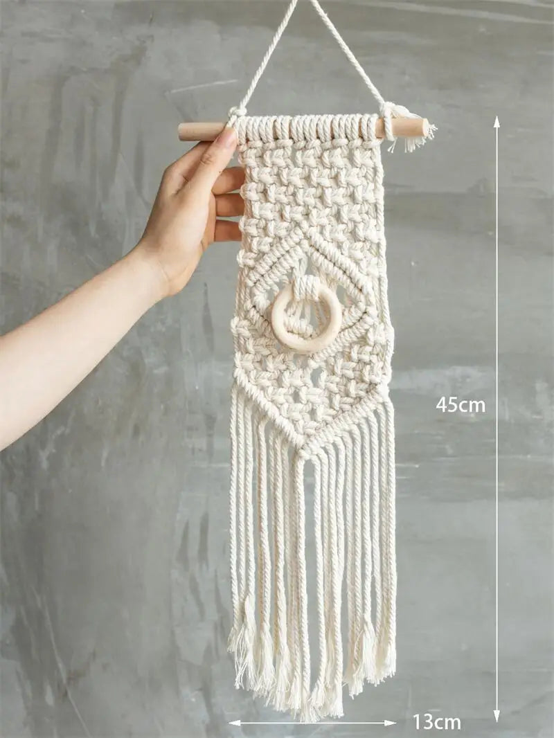 Tenture Murale Nordique en Macramé