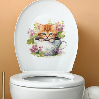Autocollant Mural Animal WC