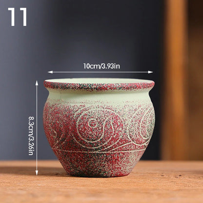 Pot de Fleurs en Céramique Vintage