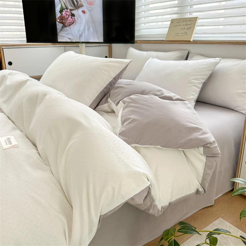 Parure Housse de Couette en Jacquard