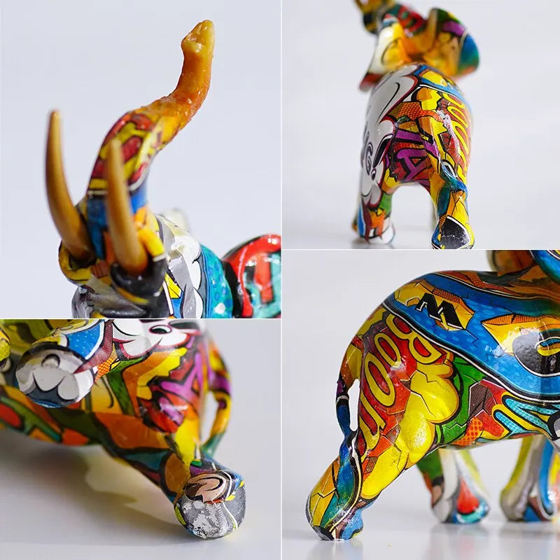 Figurine Eléphant Colorée