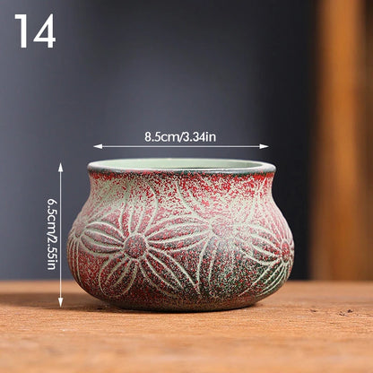 Pot de Fleurs en Céramique Vintage